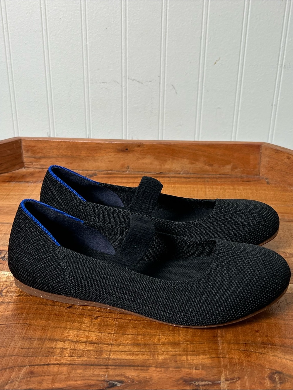 Rothy’s Kids Mary Jane Flats Black Knit Size 2